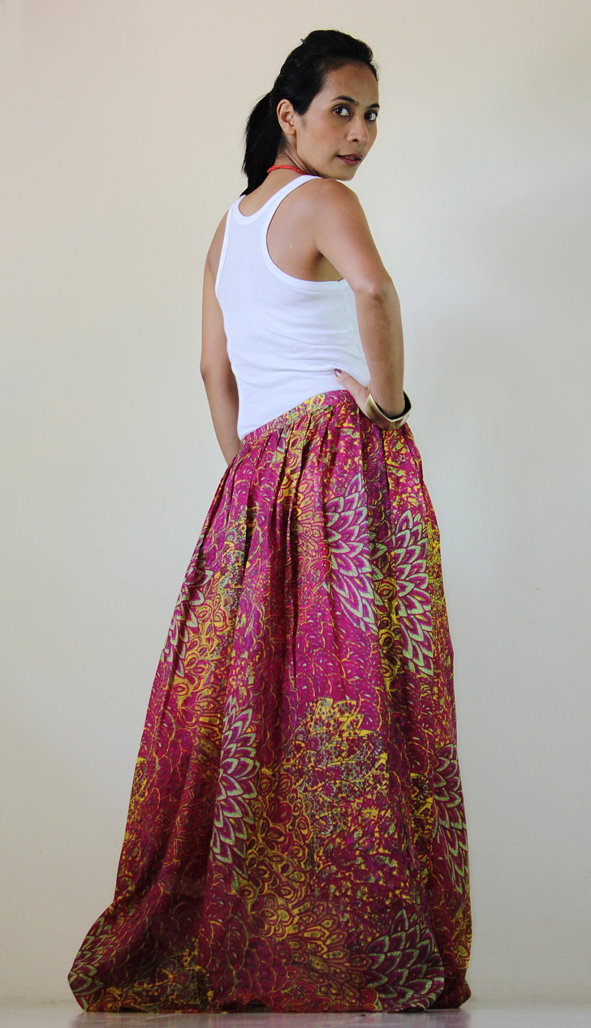 peacock maxi
