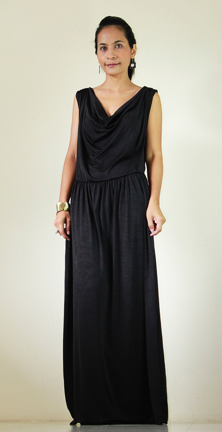 classy black maxi dress