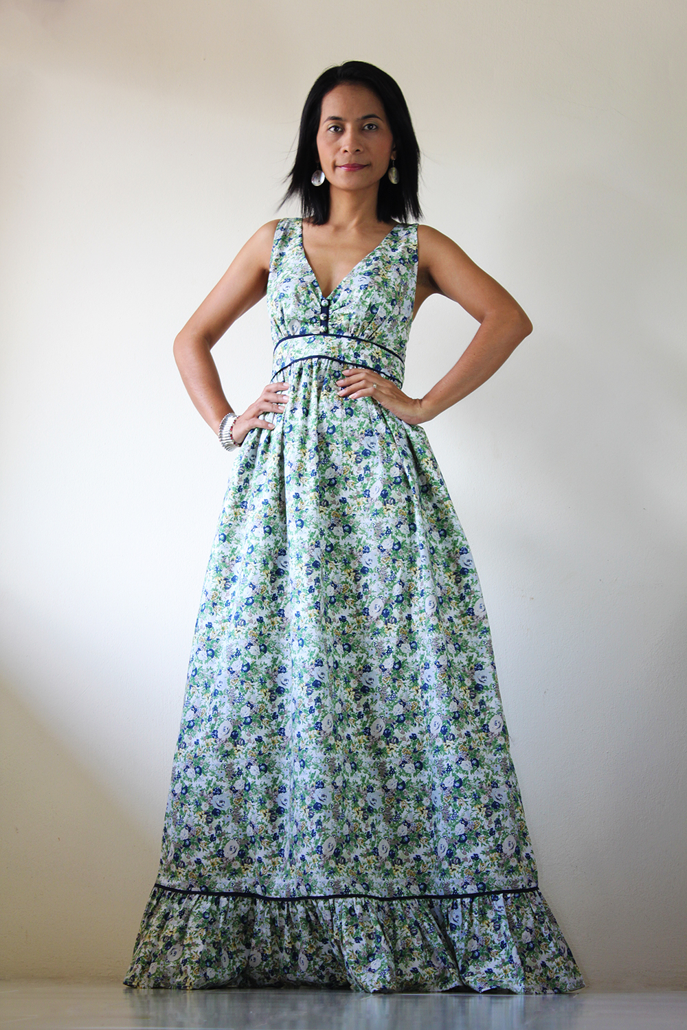 Floral Maxi Dress - Long Summer Dress : You Wear It Well Collection on