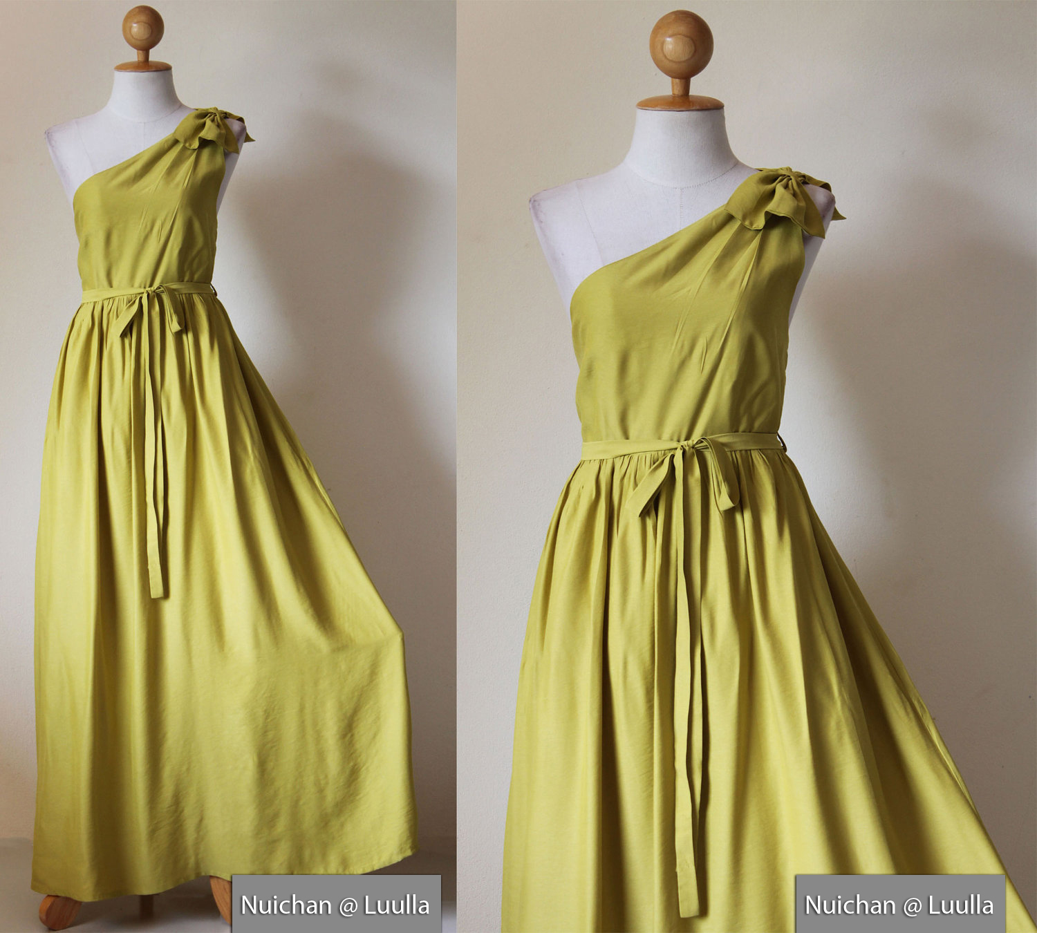 greenish yellow dress