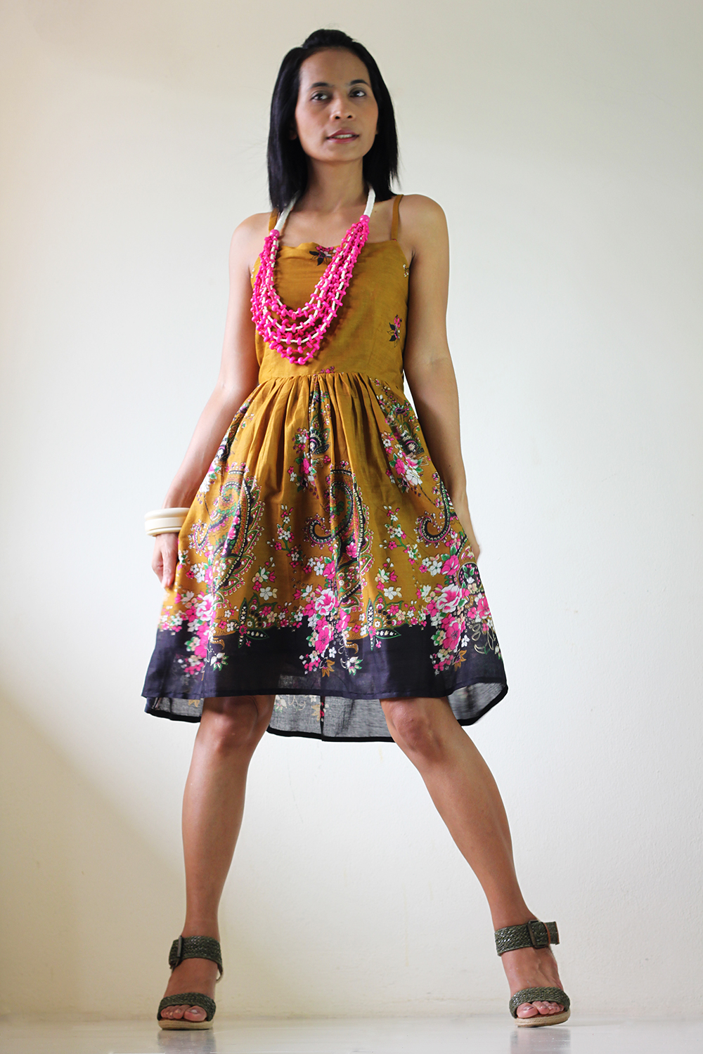Short Summer Dress - Paisley Smock Dress on Luulla